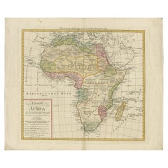 Carte ancienne d'Afrique par Homann Heirs, '1804'