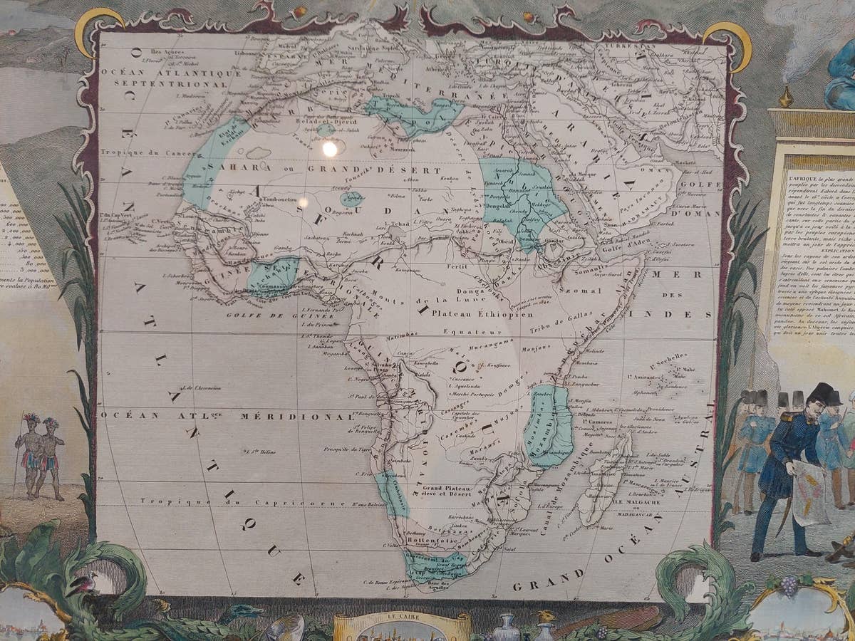 Antique Map of Africa by Levasseur 'c.1840'