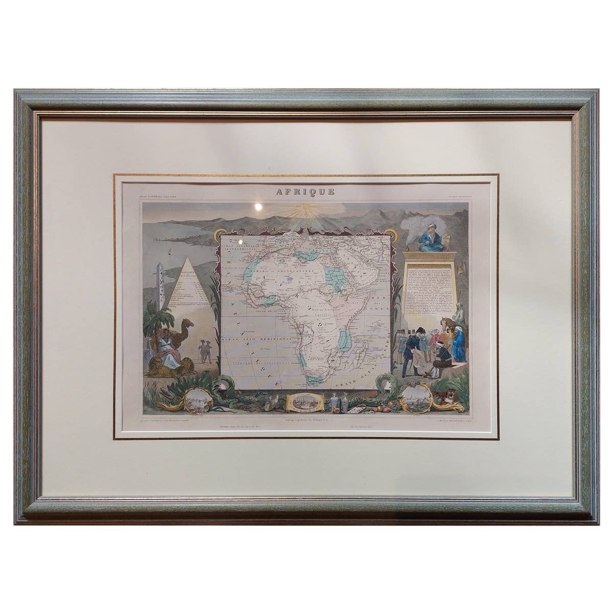 Antique Map of Africa by Levasseur 'c.1840'