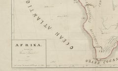 Original Antique Map of Africa