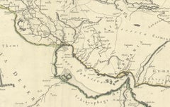 Antique Map of Alexander the Great's Empire & Campaigns, de Vaugondy, 1753
