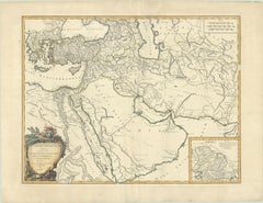 Mapa antiguo del Imperio y las Campañas de Alejandro Magno, de Vaugondy, 1753
