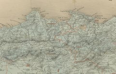 Antique Map of Algeria, Tunisia & Tripolitania – Andriveau-Goujon, Paris 1865