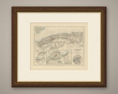 Antique Map of Algeria with Algiers, Oran and Constantine Insets, circa 1860