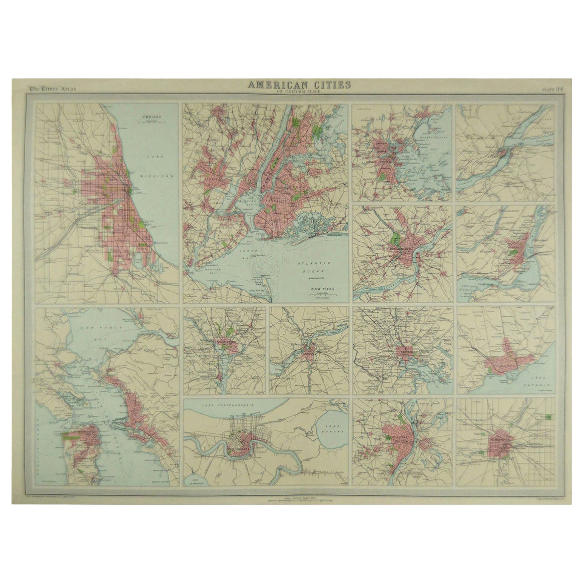 Great maps of American Cities

Unframed

Original color

By John Bartholomew and Co. Edinburgh Geographical Institute

Published, circa 1920

Free shipping.
  