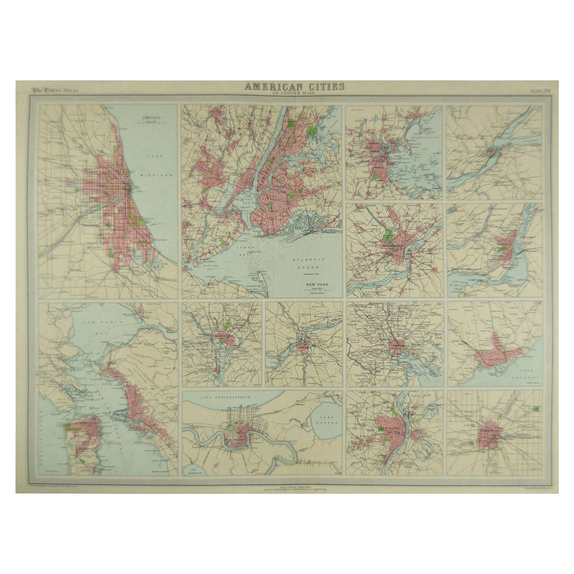 Great maps of American Cities

Unframed

Original color

By John Bartholomew and Co. Edinburgh Geographical Institute

Published, circa 1920

Free shipping.
  