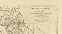 Antique Map of Ancient Britain – Roman England, Wales & Scotland, c.1818
