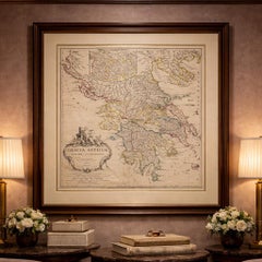 Antique Map of Ancient Greece – Classical Balkans & Aegean, Engraving c.1818