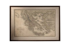 Carta geografica antica della Grecia antica, Balcani mediterranei, Lapie Tardieu 1838