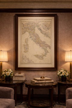 Antique Map of Ancient Italy – Roman Peninsula & Sicily, Engraving c.1818