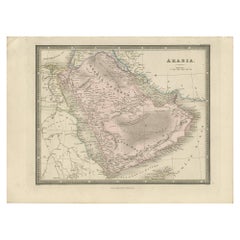 Antique Map of Arabia by Wyld, '1845'