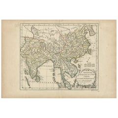 Carte ancienne d'Asie par Dussy, 1778