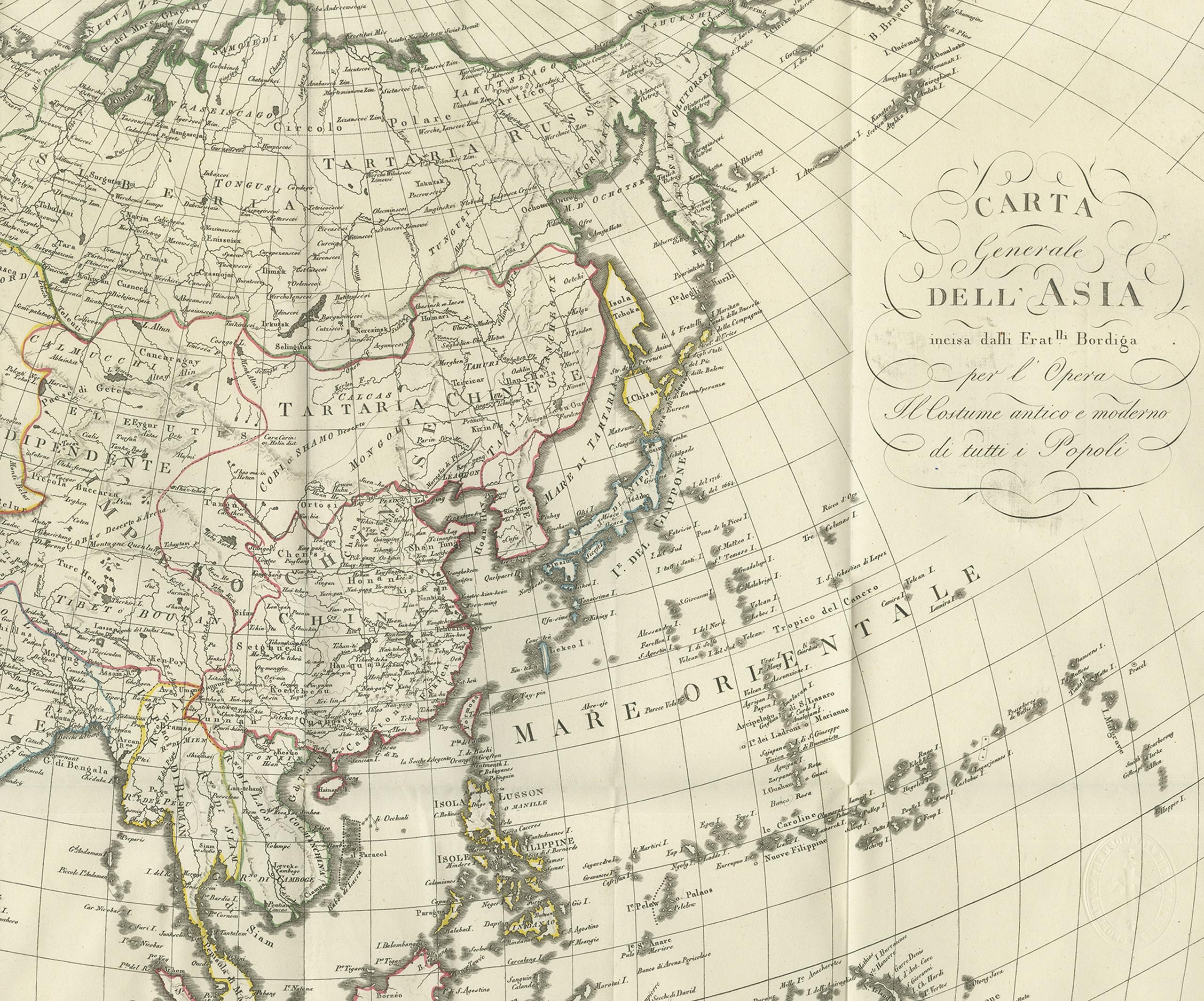 map of asia 1815