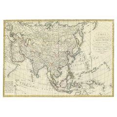Mapa antiguo de Asia por Ferrario '1815