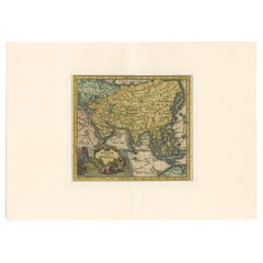Antique Map of Asia by Hederichs, 'circa 1740'