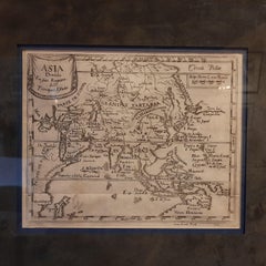 Antique Map of Asia 'in Frame, circa 1739'