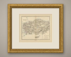 Antique Map of Asia Minor and Cyprus by William Henry F. Plate, 1858