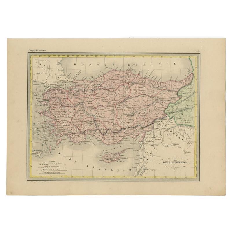 Antique Map of Asia Minor by Malte-Brun, 1847 For Sale