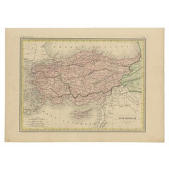 Carte ancienne d'Asie mineure par Malte-Brun, 1847