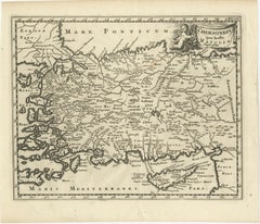 Antique Map of Asia Minor with part of the Greek Archipelago and Cyprus, 1729