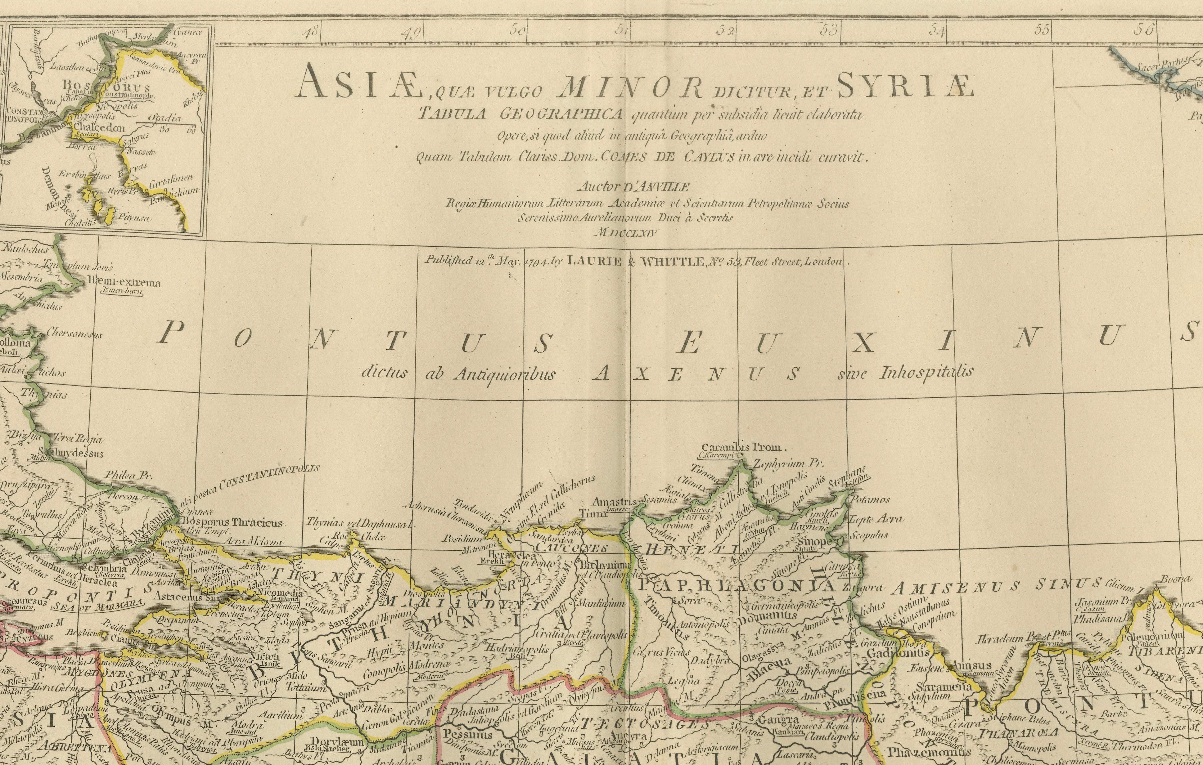Antique Map of Asia Minor & the Levant – Anatolia, Syria & Cyprus, c.1818