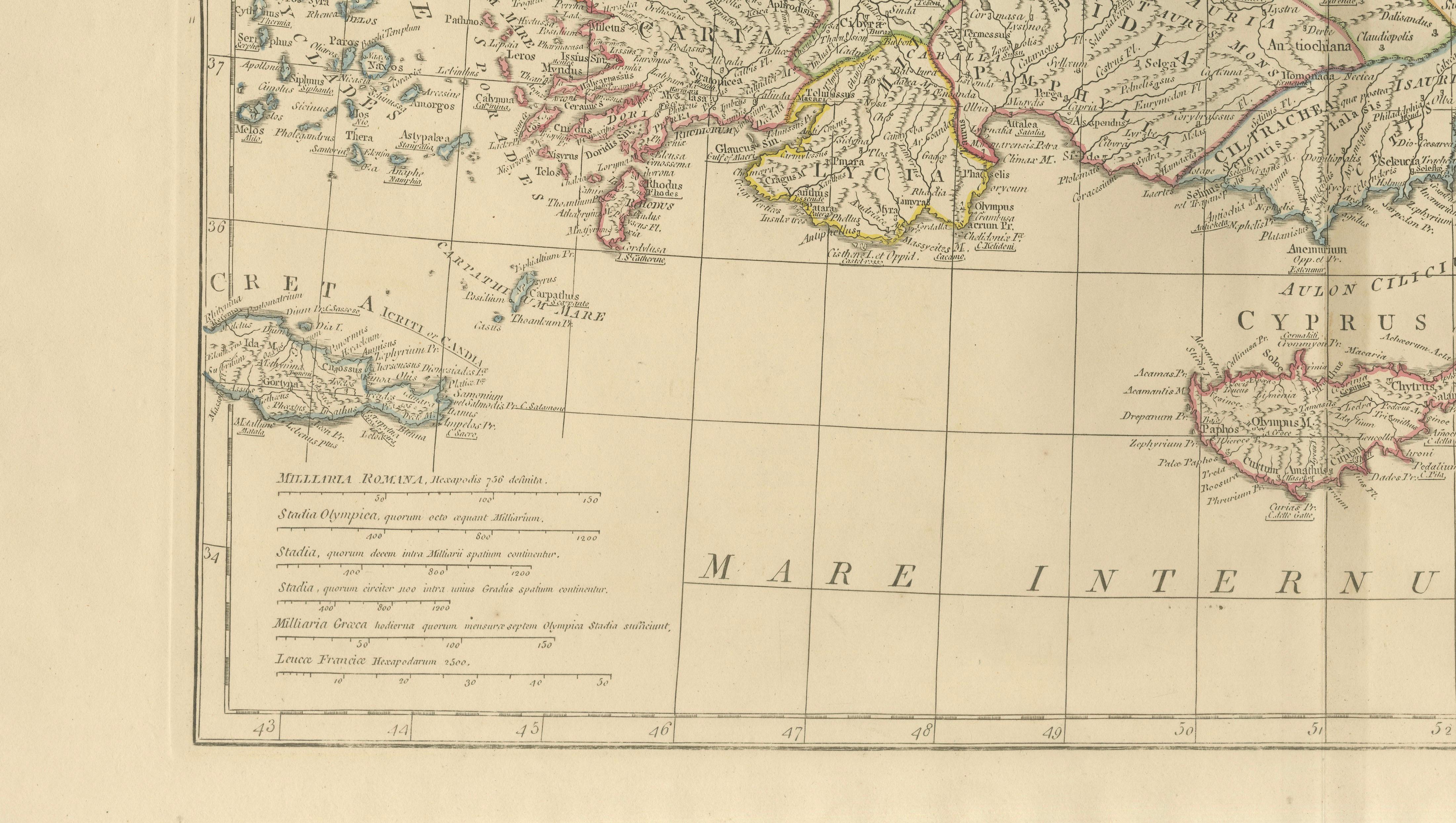 Antique Map of Asia Minor & the Levant – Anatolia, Syria & Cyprus, c.1818