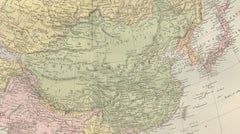 Antique Map of Asia with Political Divisions – Black’s Atlas, 1884