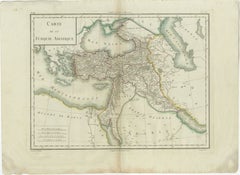 Antique Map of Asian Turkey, Levant, and Mesopotamia by Tardieu, circa 1802