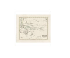 Antique Map of Australia, New Zealand and Oceania by F. von Stülpnagel, 1850