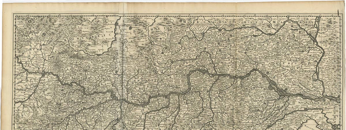 Antique Map of Austria by N. Visscher, circa 1690