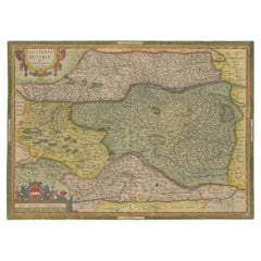 Antique Map of Austria by Ortelius, c.1612