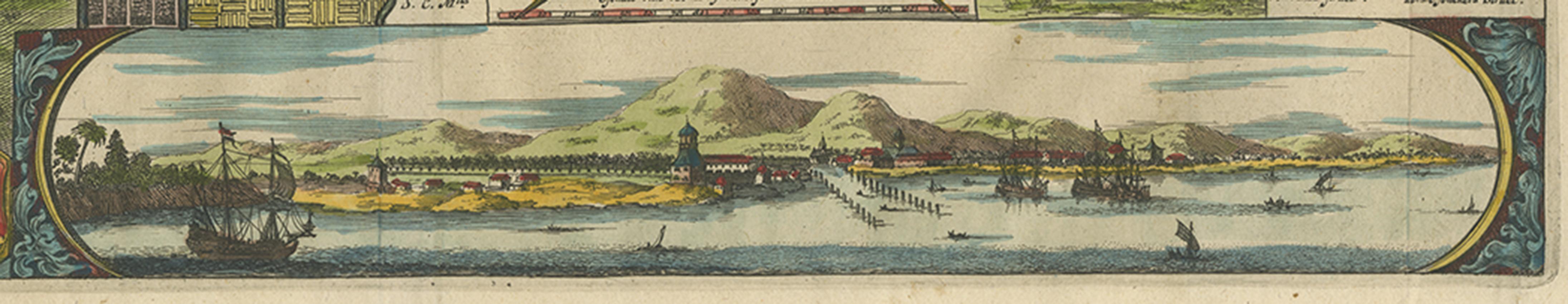 Sconosciuto Carta geografica antica di Batavia 