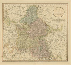 Carte ancienne de la Bavière et de Salzbourg par Cary:: 1811