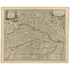Carte ancienne de la Bavière 'Bayern, Germany' par N. Visscher, circa 1700