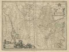 Antique Map of Beauce by Janssonius, 1657