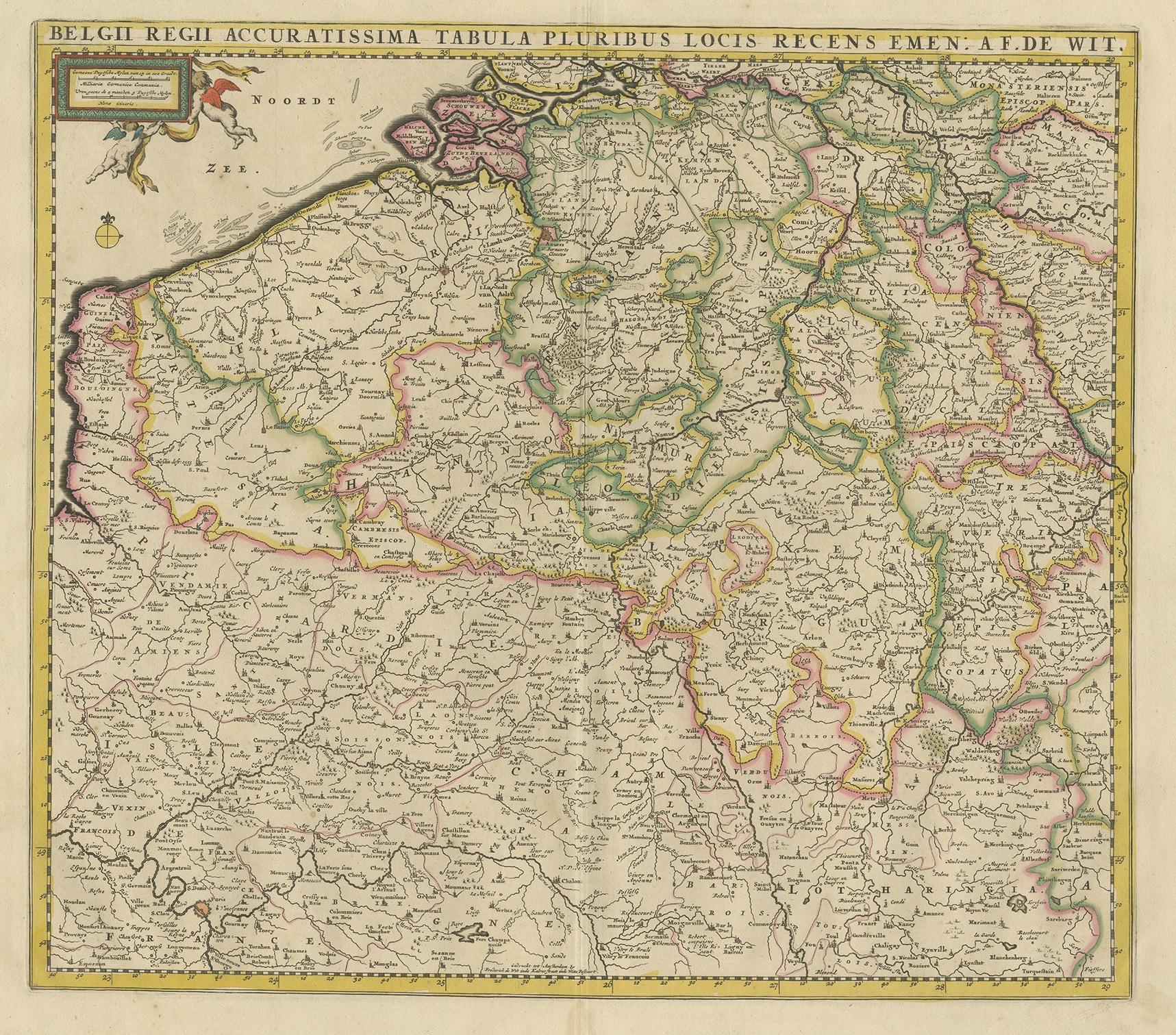 Carte ancienne intitulée 