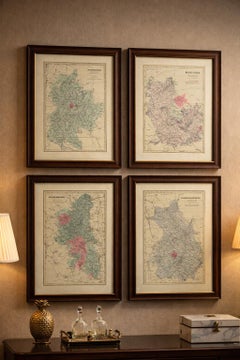 Antique Map of Berkshire, 1885 – Victorian Railways, Towns & County Detail