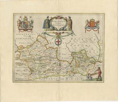 Antique Map of Berkshire, South East England