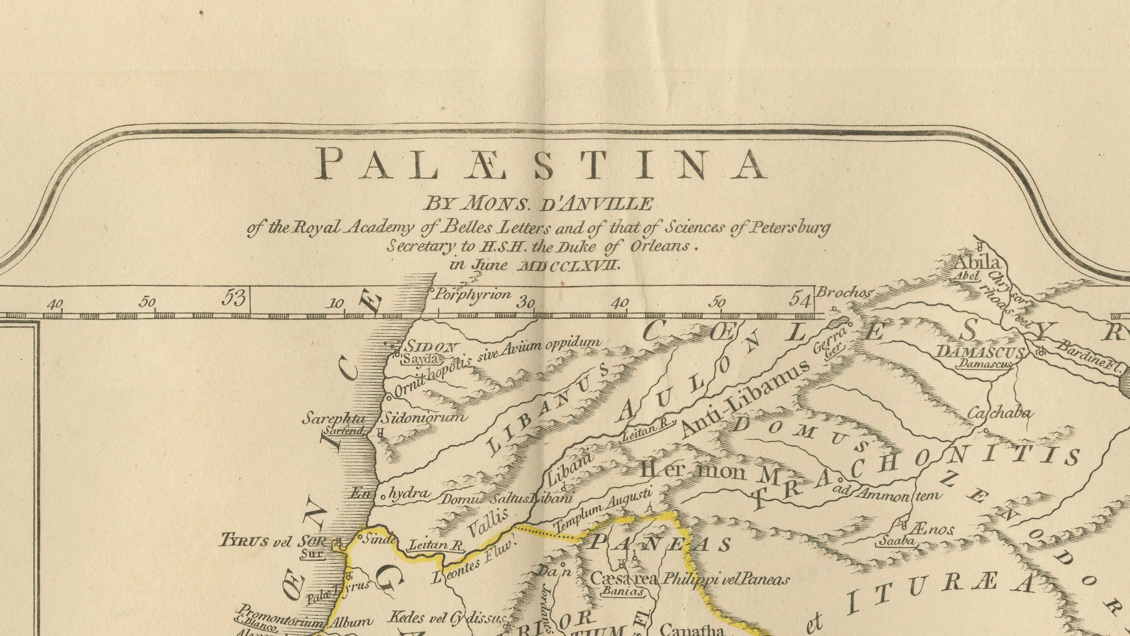 Antique Map of Biblical Palestine – Holy Land & Jerusalem Insets, c.1818