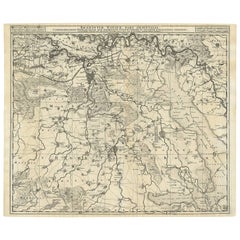 Antike Karte von Brabant 'The Netherlands' von N. Visscher, um 1690