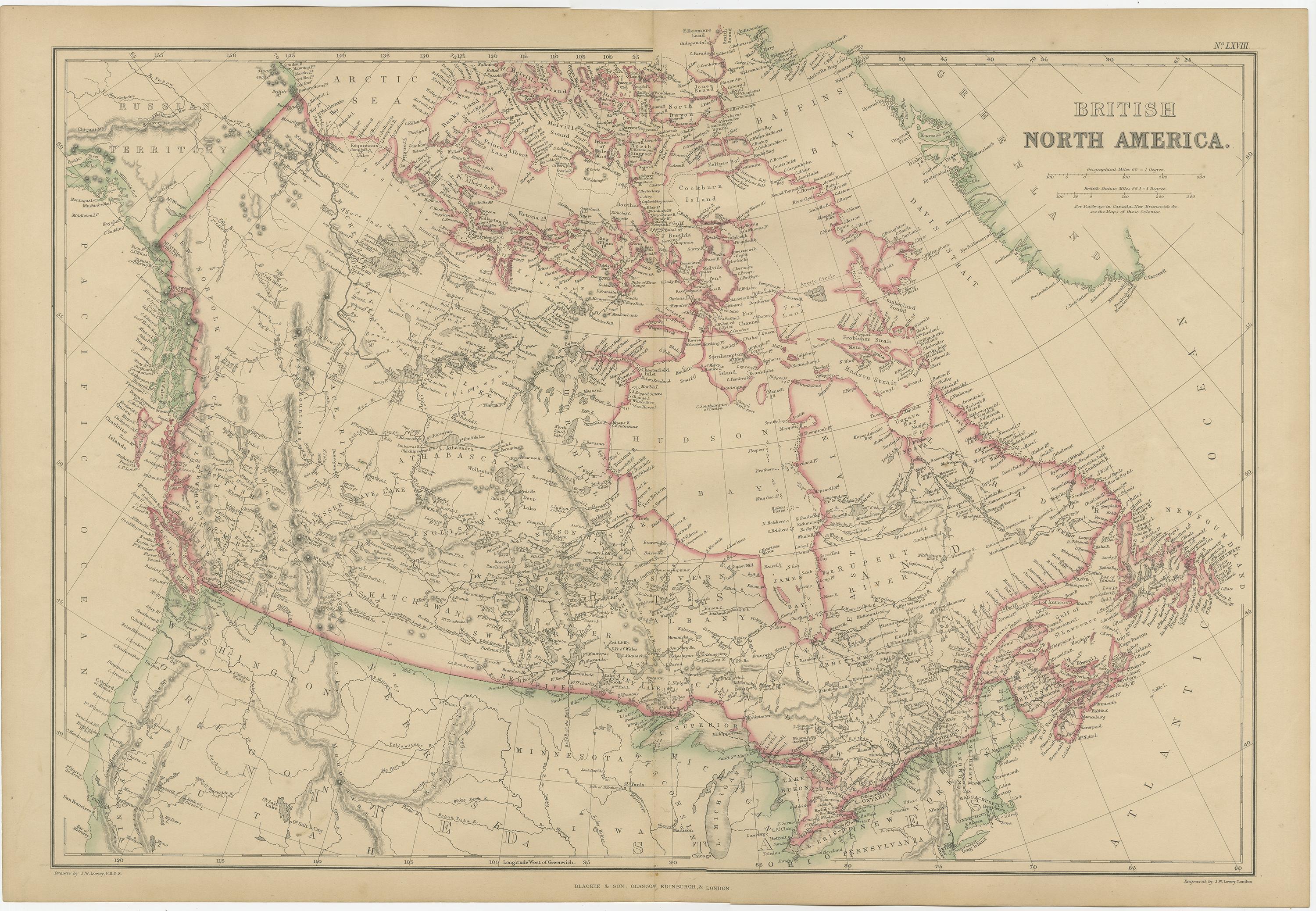 british north america map