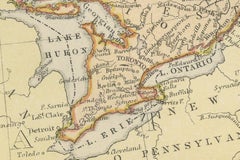 Antique Map of British North America, The Dominion of of Canada, 1882