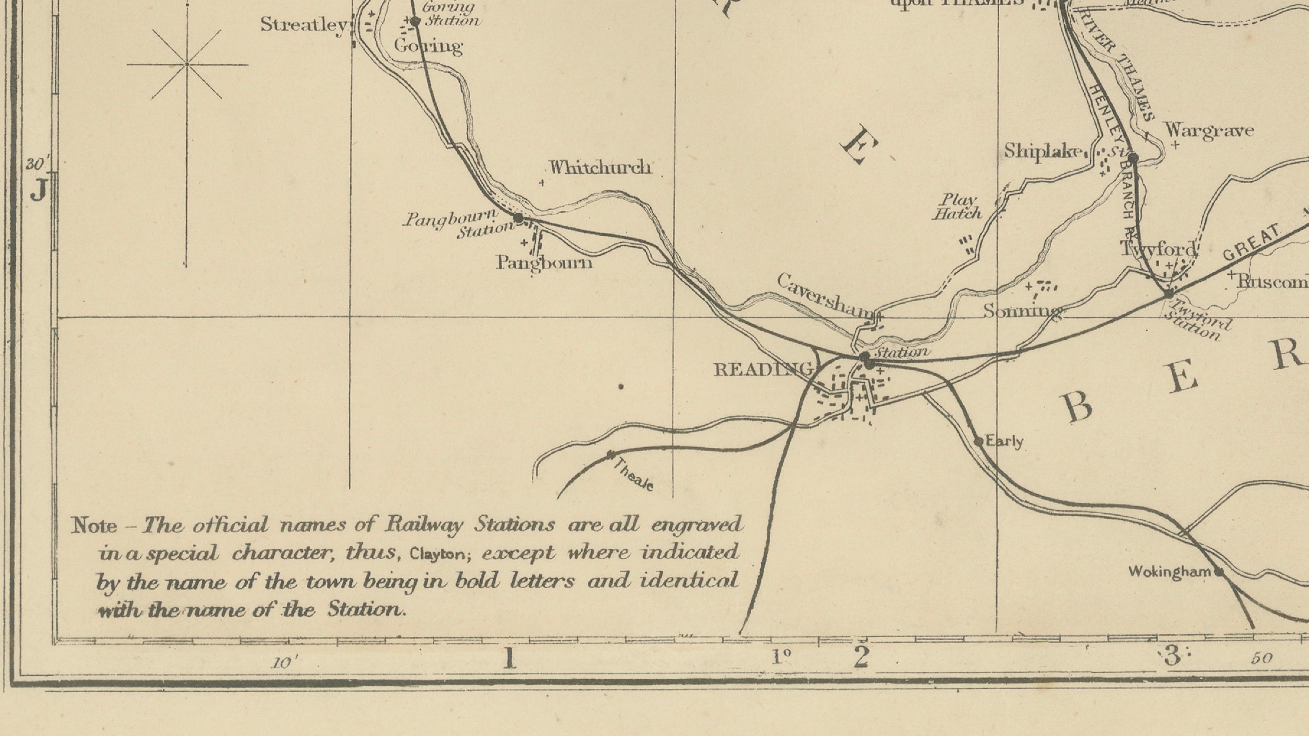 Antique Map of Buckinghamshire, 1885 – Victorian Railways & County Detail