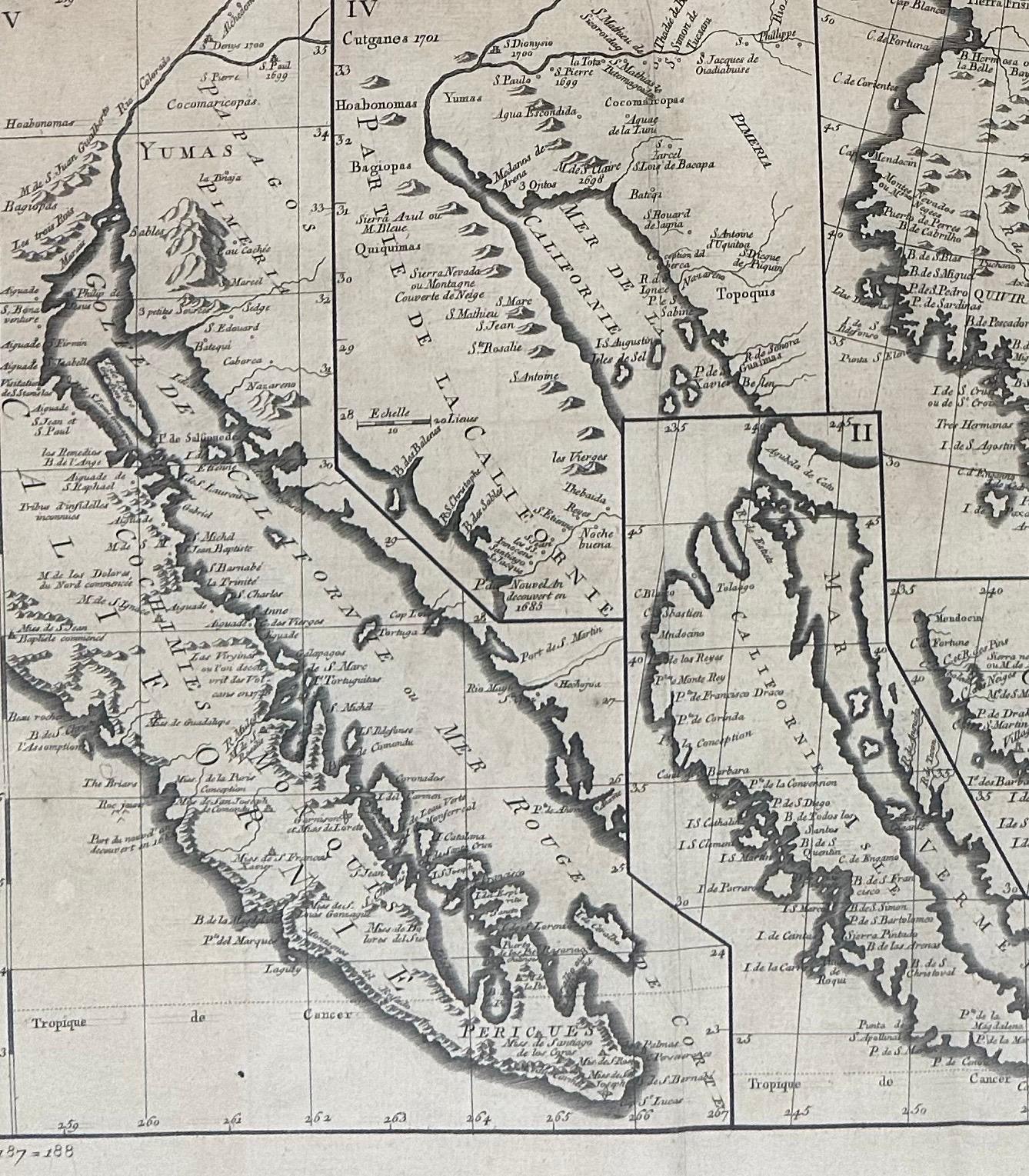 Carte ancienne de la Californie en tant qu'île 