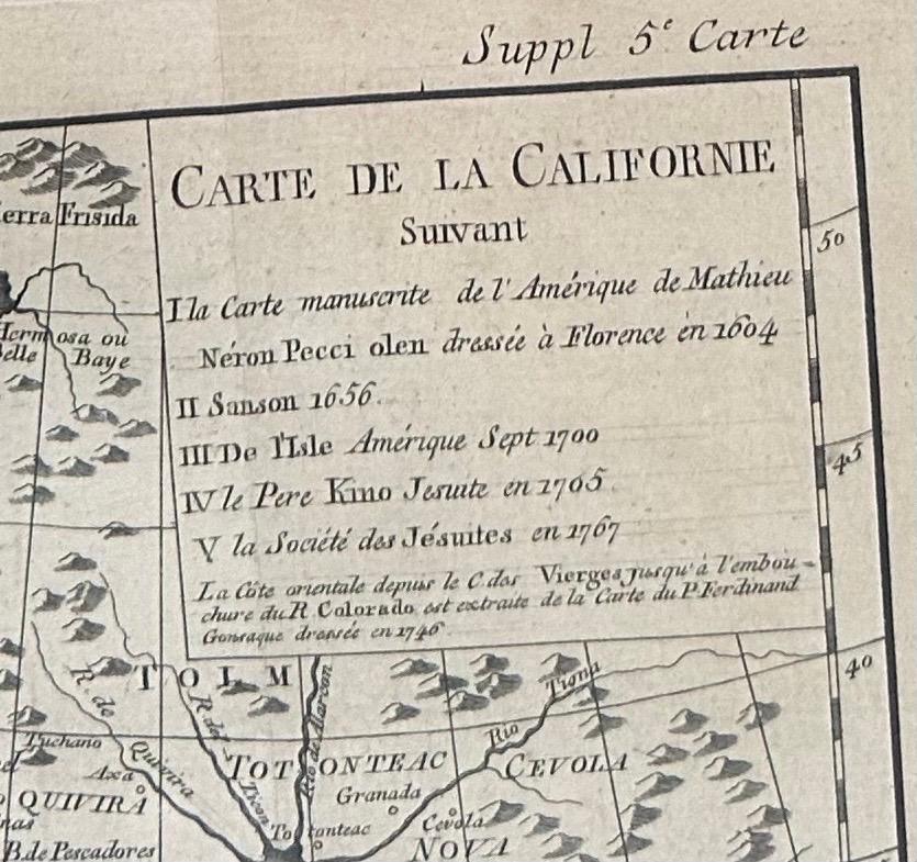 Carte ancienne de la Californie en tant qu'île 