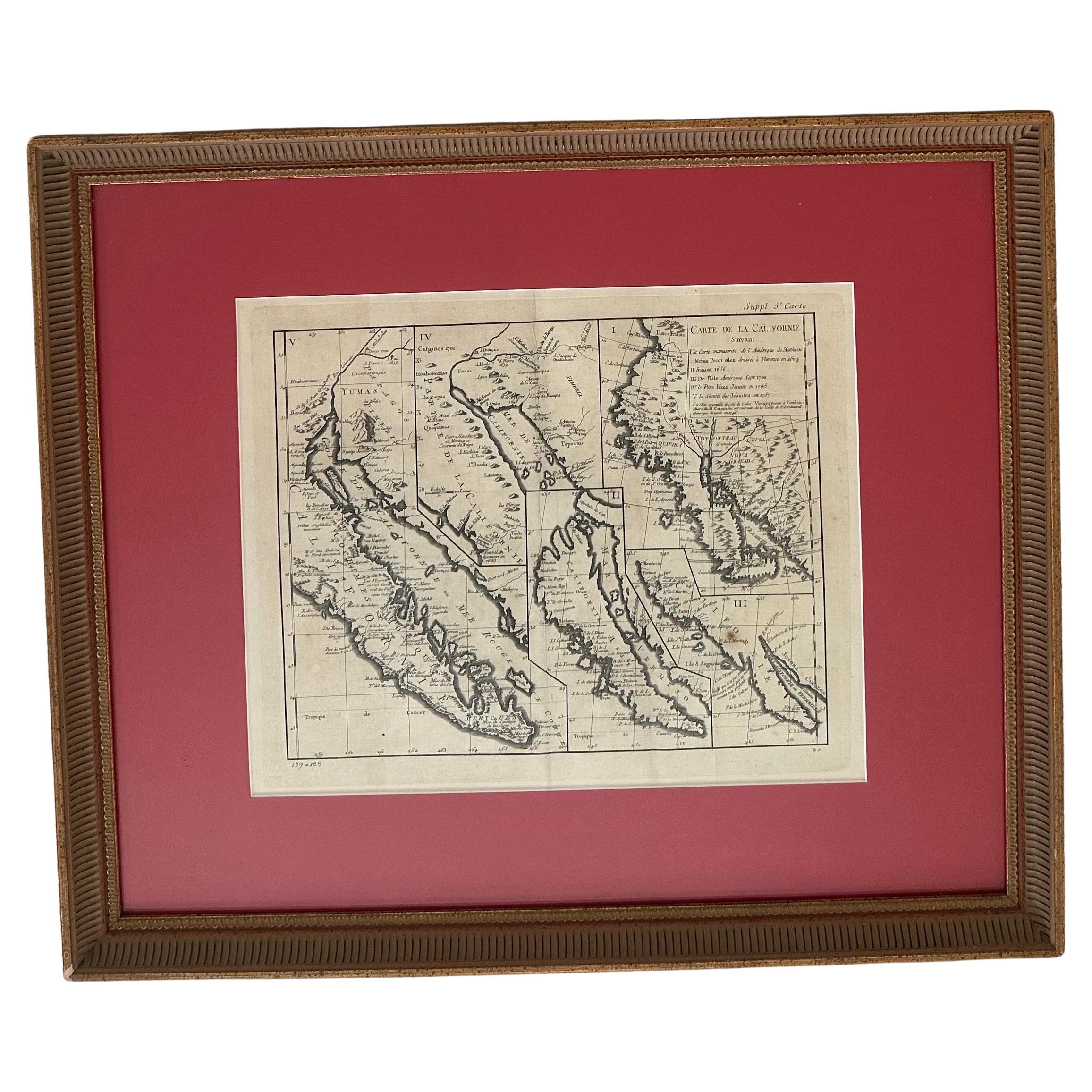 Carte ancienne de la Californie en tant qu'île 