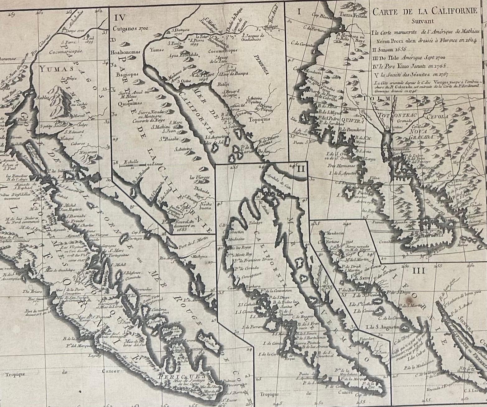 Carte ancienne de la Californie en tant qu'île 