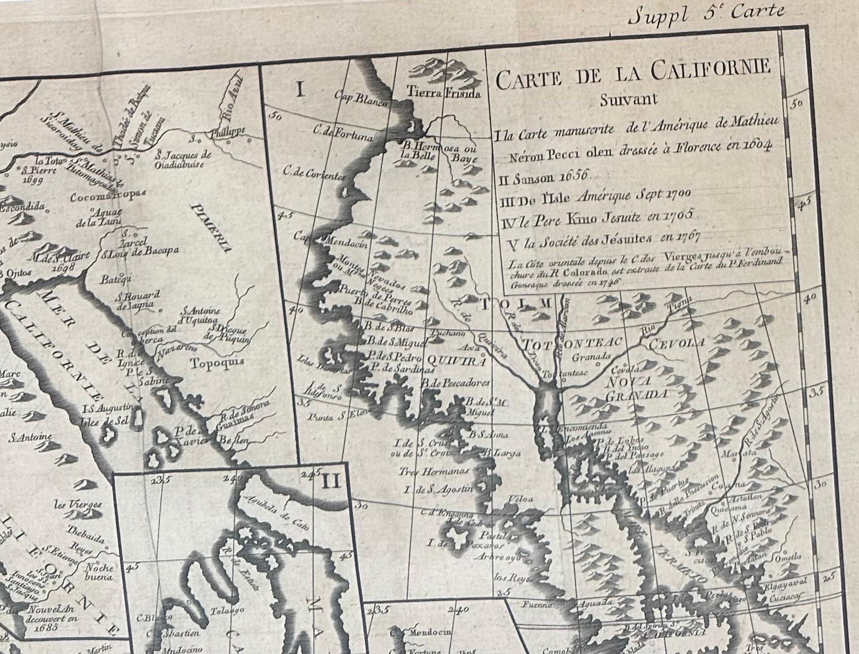 Carte ancienne de la Californie en tant qu'île 