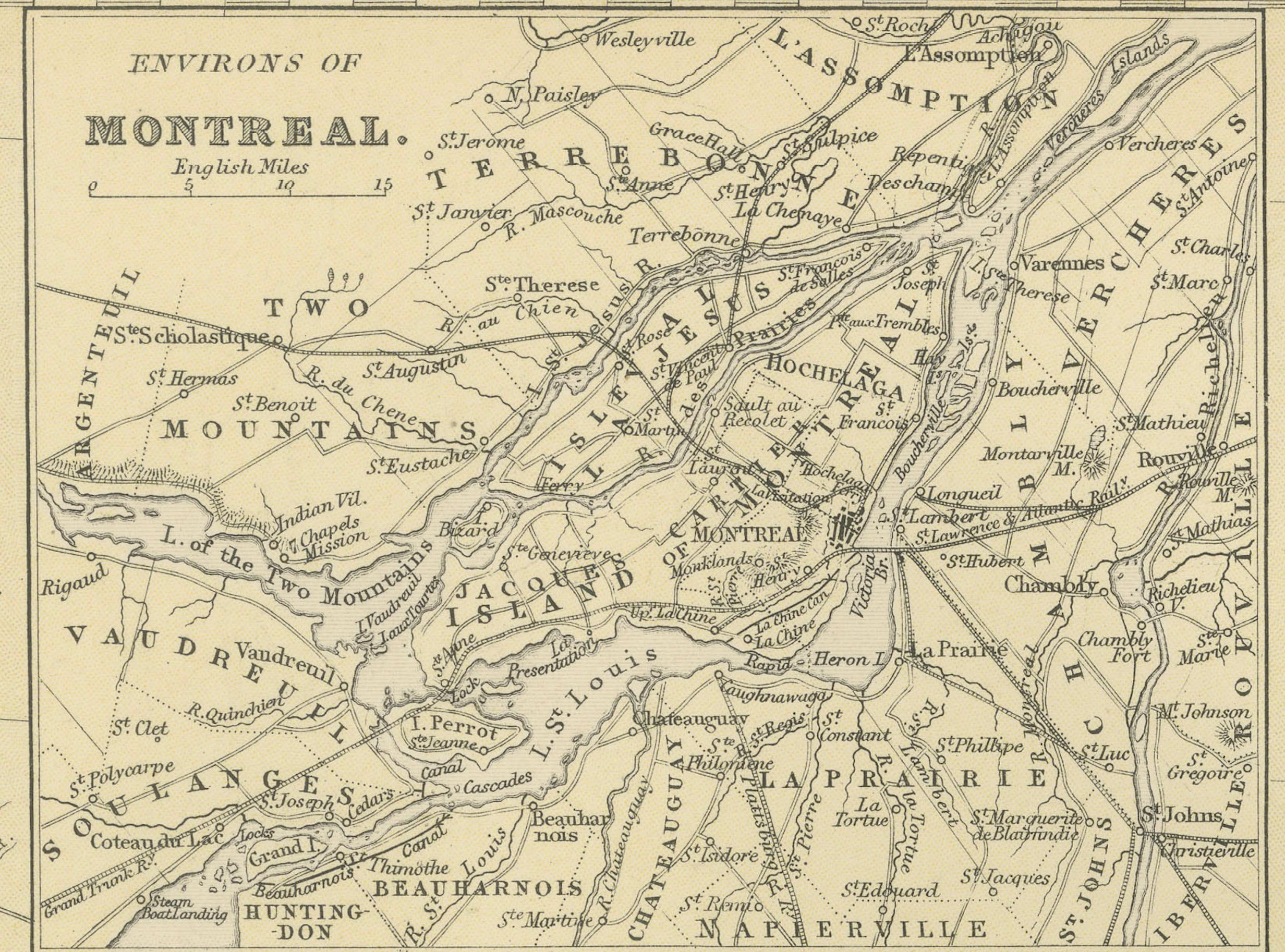 This is a historical map from the 1882 Blackie Atlas, this time detailing 