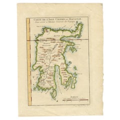 Antique Map of Celebes 'Sulawesi', Indonesia, 1757